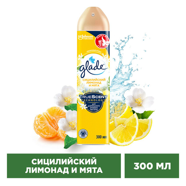 Освежитель воздуха Glade Сицилийский лимонад и мята