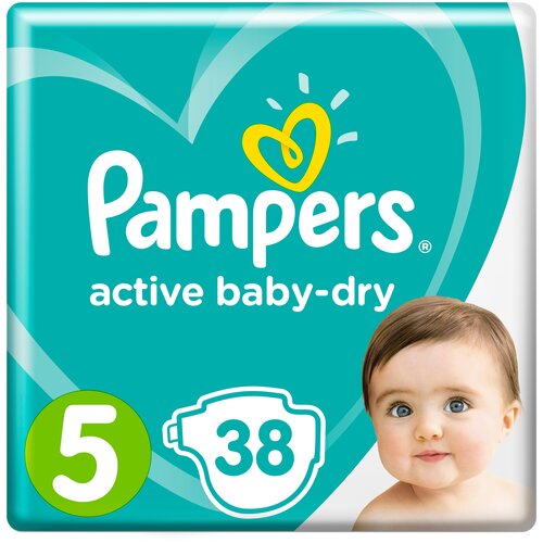 Подгузники Pampers Active Baby-Dry 11–16 кг, размер 5, 90 шт.