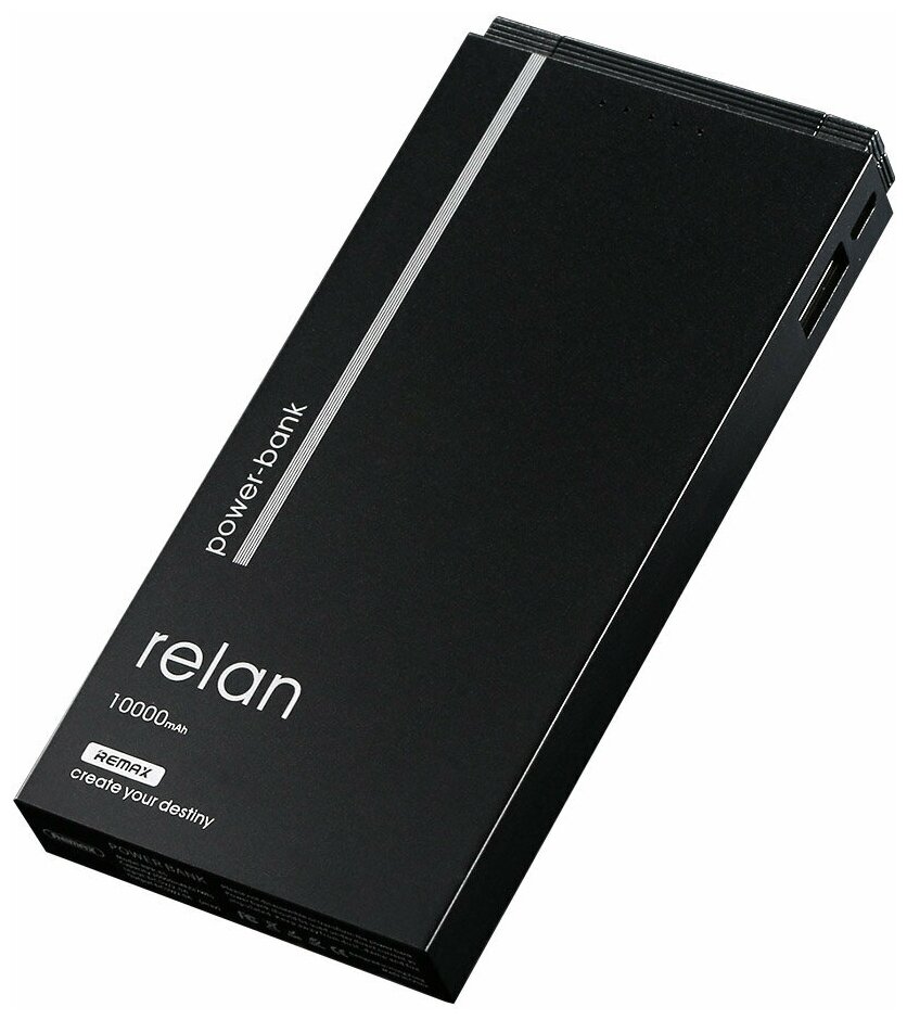 Внешний аккумулятор Remax Relan 10000 mAh, черный (RPP-65-BLACK) - фото №5