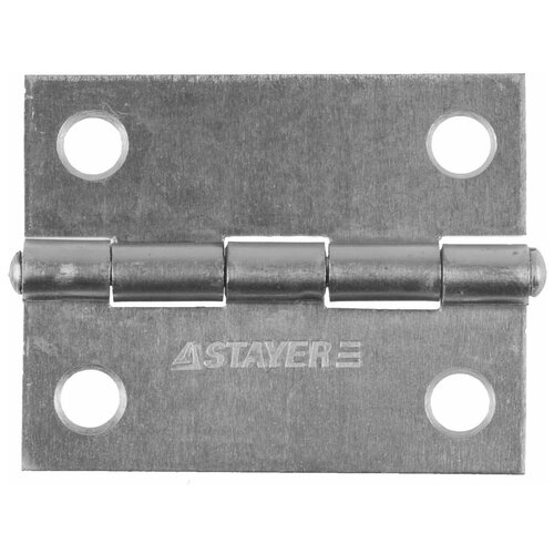 Врезная петля STAYER MASTER 37611-50, универсальная, 50x38x1.25 мм, белый цинк, 1 шт.