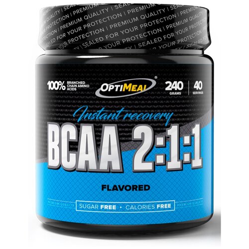 BCAA OptiMeal BCAA 2:1:1 Instant Recovery, дыня, 240 гр. bcaa optimeal bcaa 2 1 1 instant 240 грамм вишня