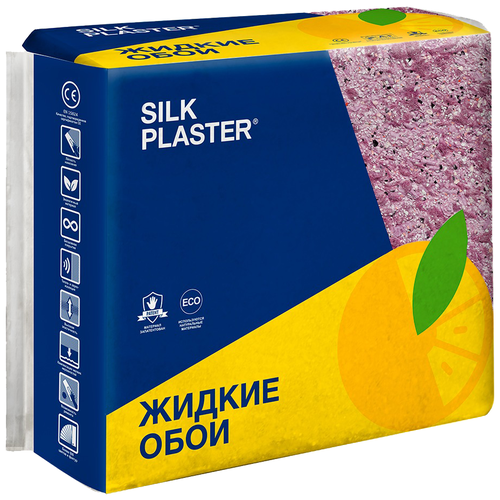 Жидкие обои SILKPLASTER SILK PLASTER Absolute А425, фиолетовые, 1,3 кг