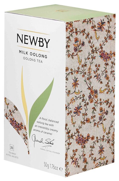 Чай улун Newby Milk oolong в пакетиках, 25 пак. - фотография № 2