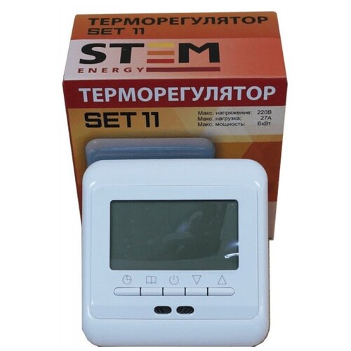 Терморегулятор STEM Energy SET 11 белый термопласт терморегулятор set 70