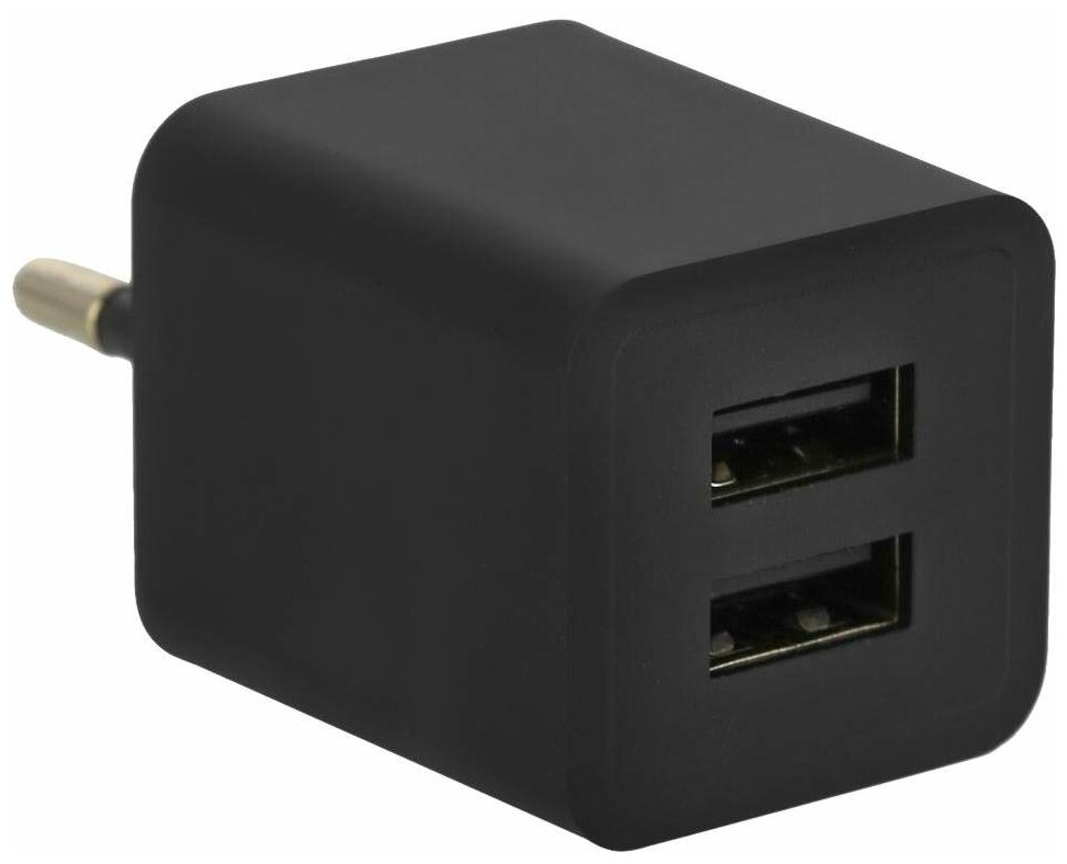 Зарядное устройство сетевое Vertex TC2USB2UNIVB 2A black б/кабеля - фото №1