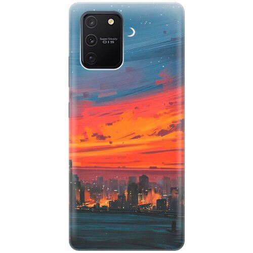 фото Re:pa накладка transparent для samsung galaxy s10 lite с принтом "ночь и мегаполис"