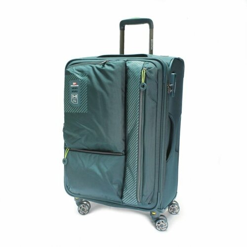 фото Чемодан mironpan, 42 л, размер m, зеленый
