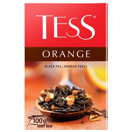 Чай Tess Orange листовой черный с добавками,100г 0646-15