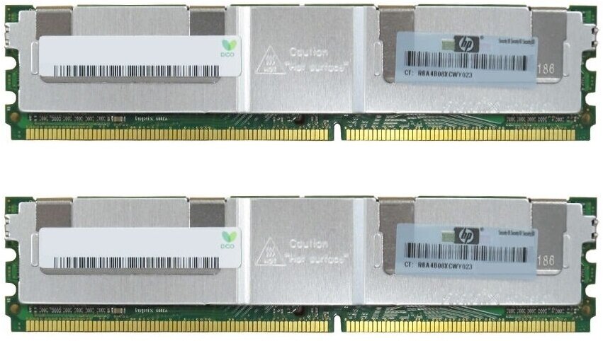 Память 397415-B21 HP 8 GB FBD PC2-5300 2 x 4 GB Dual Rank Kit