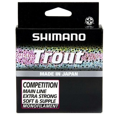 фото Леска shimano trout competition mono 150 м красная 0,16 мм