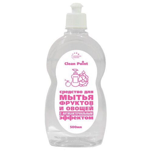 Средство для мытья фруктов и овощей с антибактериальным эффектом Clean Point 500ml СР-А9