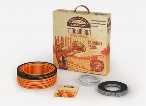 Изображение товара Комплект теплого пола "Национальный комфорт" БНК 260 Вт (L=14 м), двухжильный, в стяжку