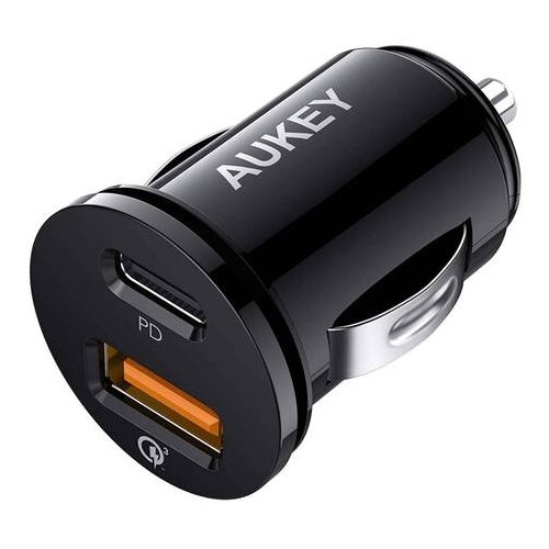 фото Зарядное устройство aukey dual port car charger total output 21w cc-y11