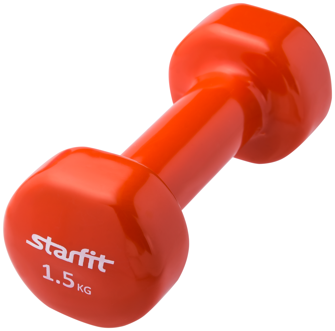 Гантель неразборная Starfit DB-101 оранжевый, пластик оранжевый