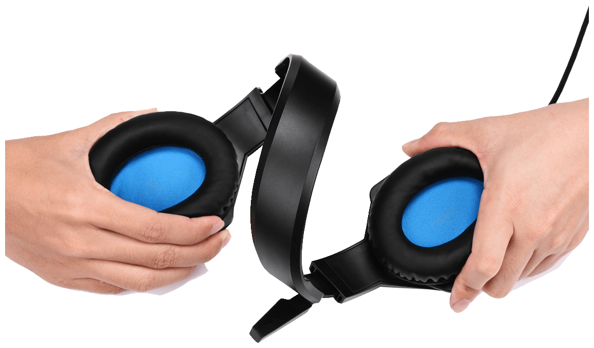 MPOW. Игровые наушники EG10, цвет черный/синий