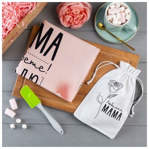 фото Набор подарочный "мама" полотенце 40х73см, лопатка 6384081 этель
