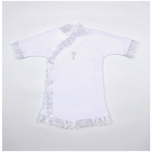 Крестильная рубашка puZZiki для мальчиков, размер 68, белый