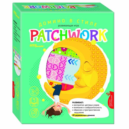 фото Игра развивающая step puzzle домино в стиле patchwork 89815