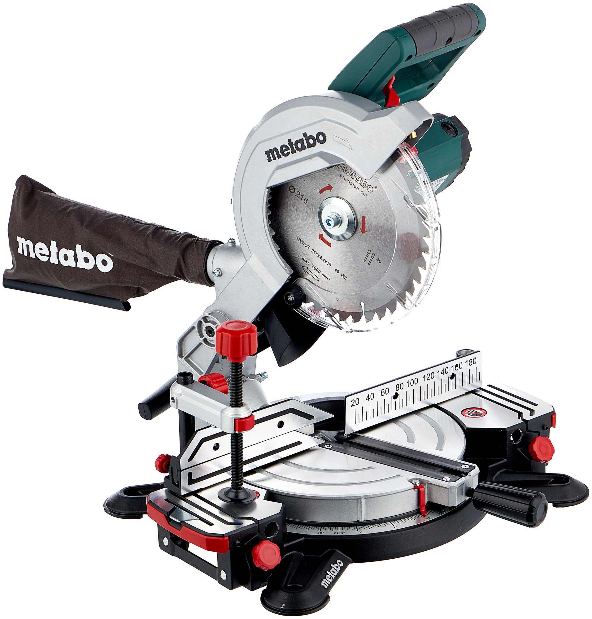 Торцовочная пила с протяжкой Metabo KS 216 M Lasercut 619216000 1100 Вт
