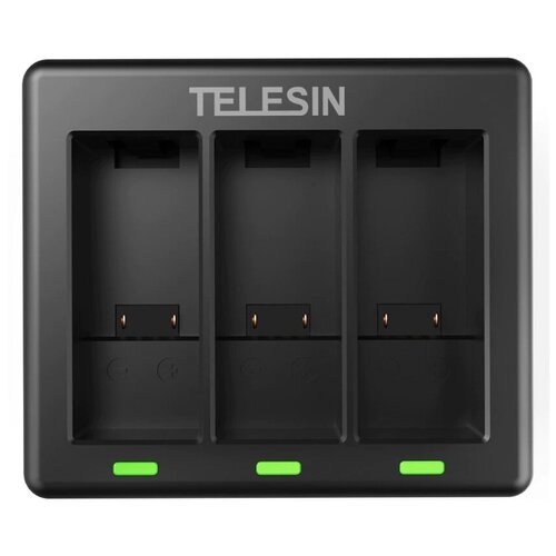 Зарядное устройство Telesin GP-BCG-902 черный зарядное устройство для трех аккумуляторов gopro 4 черный