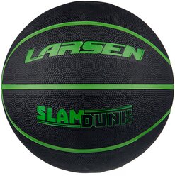 Баскетбольный мяч Larsen Slam Dunk, р. 7 черный/зеленый