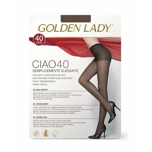 Колготки  Golden Lady GOLDENLADY_CIAO40, 40 den, с шортиками, размер 4, коричневый