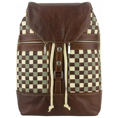 фото Рюкзак sofitone rm 002 плетеный b8-a15-p шоколад - слоновая кость