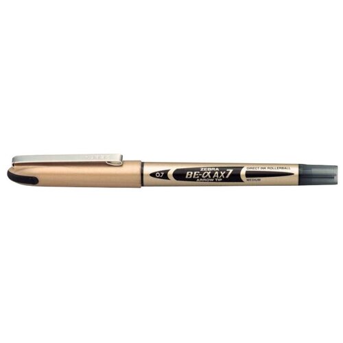 Ручка роллер Zebra Zeb-roller B& AX5 0,5мм стреловидный пиш. наконечник черный/черный блистер (2шт)