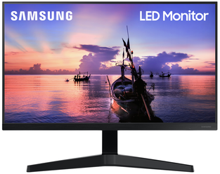 24" Монитор Samsung F24T354FHI, 1920x1080, 75 Гц, IPS, dark blue gray