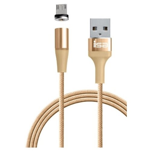 Кабель USB - microUSB магнитный для зарядки / с разъёмом микрo micro USB / 2A / 1.2m / чёрный / MC-01