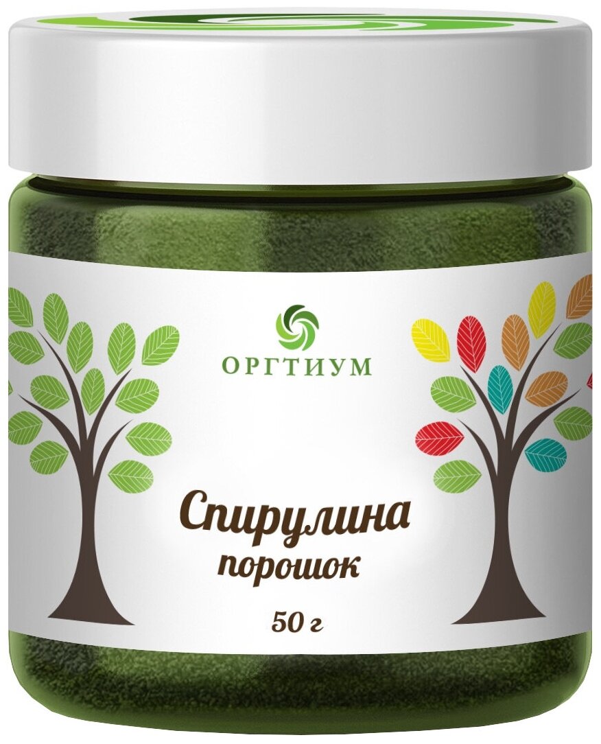 Спирулина порошок, 50г, Оргтиум