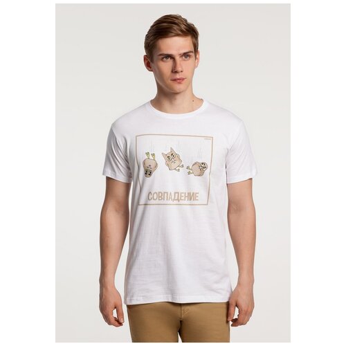 фото Футболка «совпадение», белая, размер m соль
