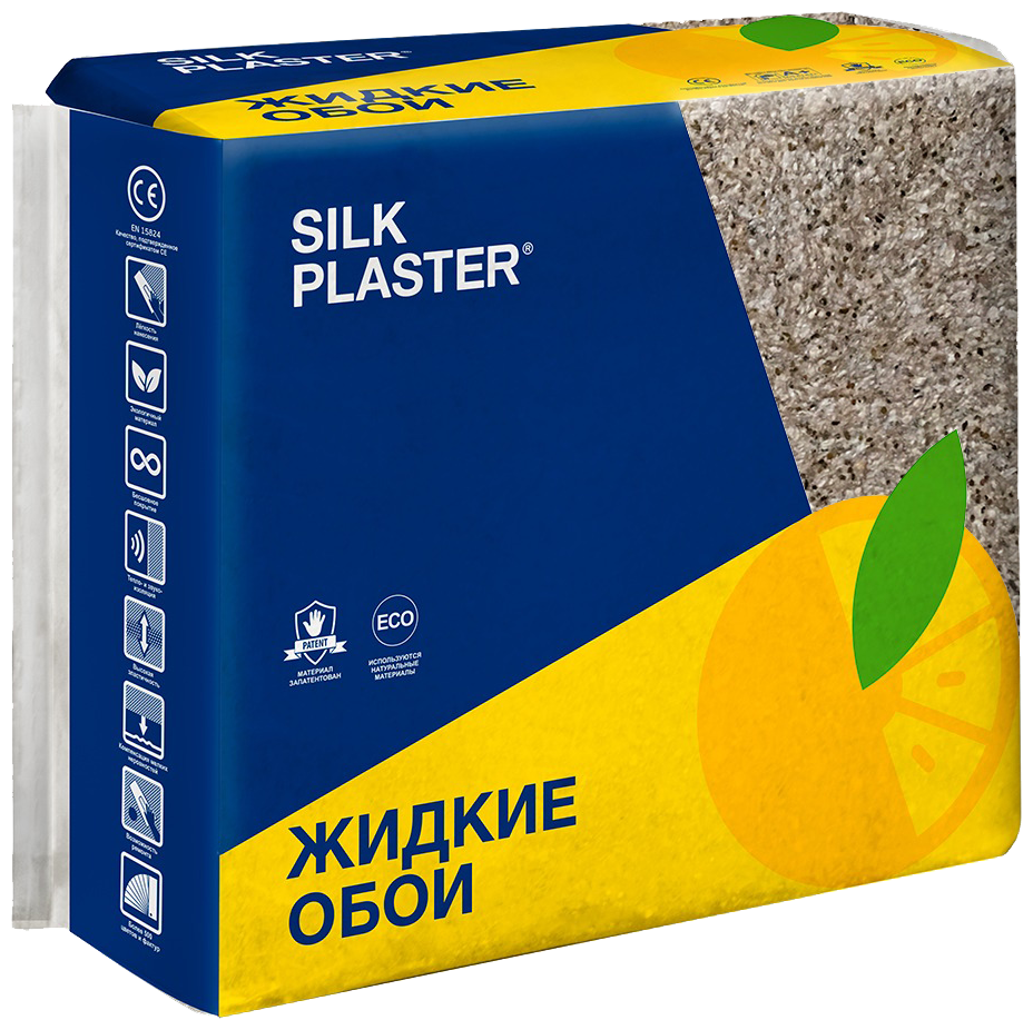 Жидкие обои Absolute Кофейный 1.375 кг Silkplaster A232