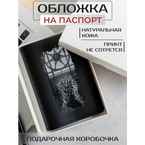 Обложка для паспорта RUSSIAN HandMade, черный