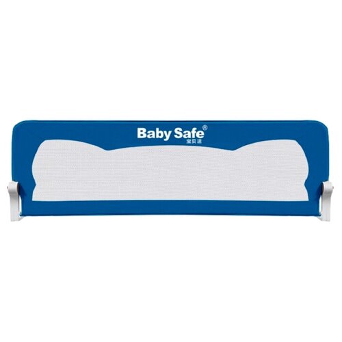 Купить Барьер для кроватки Ушки 180 х 42 см Синий, Baby Safe, синий, текстиль/пластик/металл