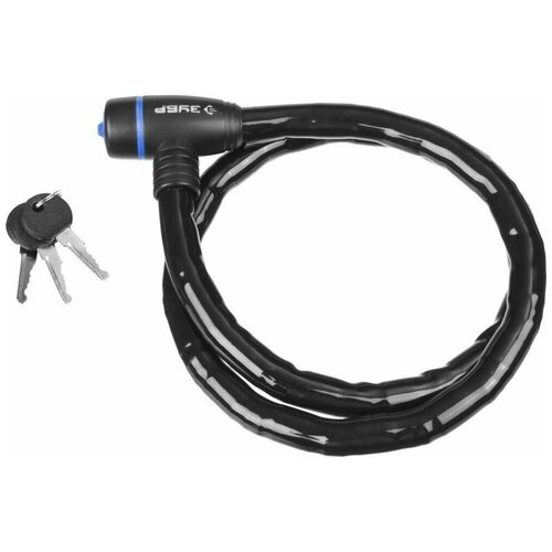 фото Зубр тросовый замок зубр профессионал 1000 мм d 18 мм 3 ключа 37260-100