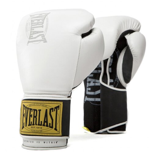 Перчатки тренировочные Everlast 1910 Classic 12oz белые