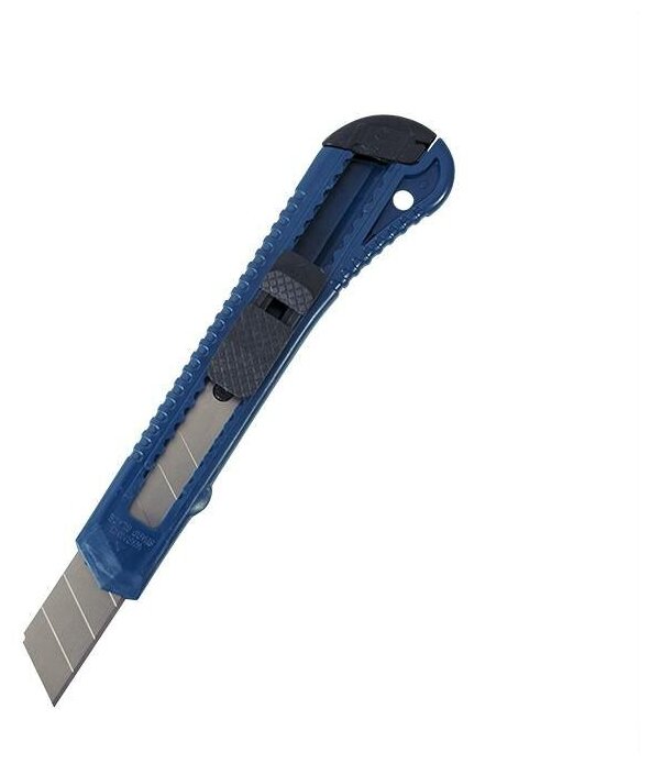 Канцелярский нож 18мм Lite, пластик, фиксатор, ассорти