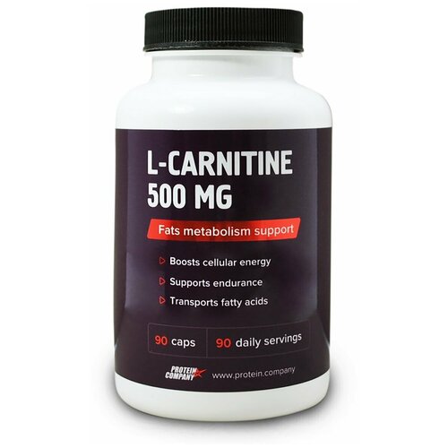 фото L-carnitine 500 mg / protein.company / l-карнитин / капсулы / 90 порций / 90 капсул
