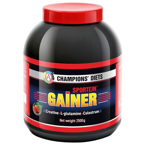 Гейнер Академия-Т Sportein Gainer, 2500 г, клубника гейнер академия т fit gainer 2500 г ваниль