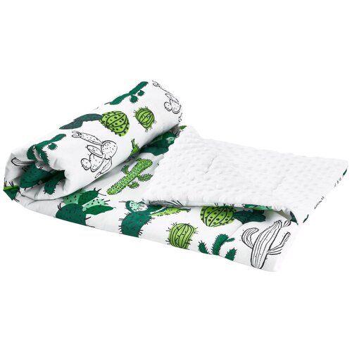 фото Плед amarobaby растем вместе 85х95 см кактусы