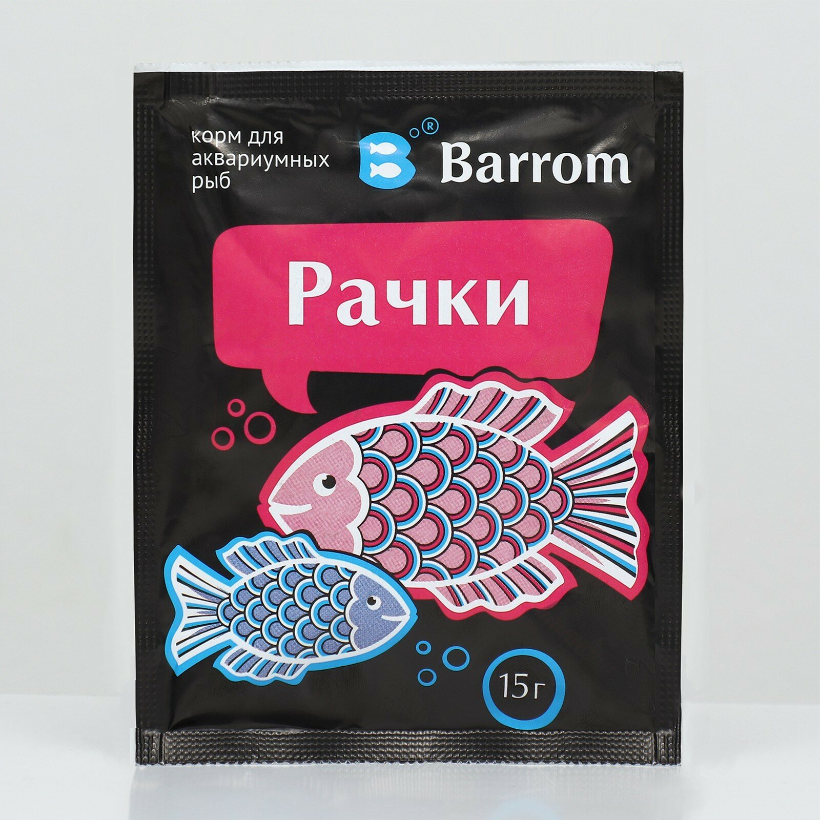 Barrom Корм для рыб Barrom «Рачки» (дафния/гаммарус), 15 г - фотография № 2