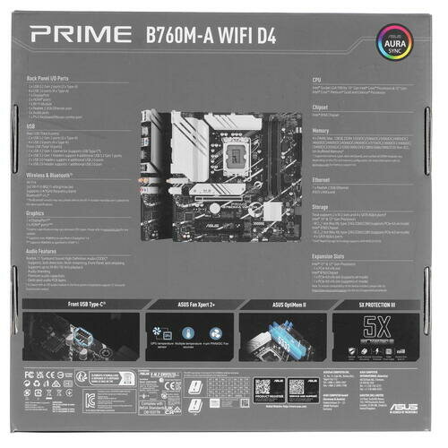 Материнская плата Asus PRIME B760M-A WIFI D4, Soc-1700, Intel B760, mATX - фото №17