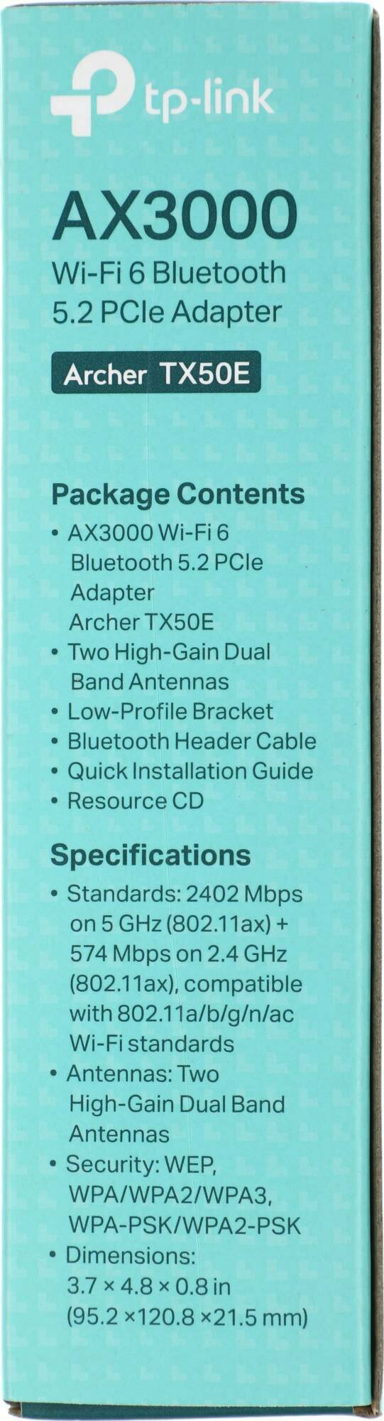 Сетевой адаптер WiFi + Bluetooth TP-LINK PCI Express - фото №17