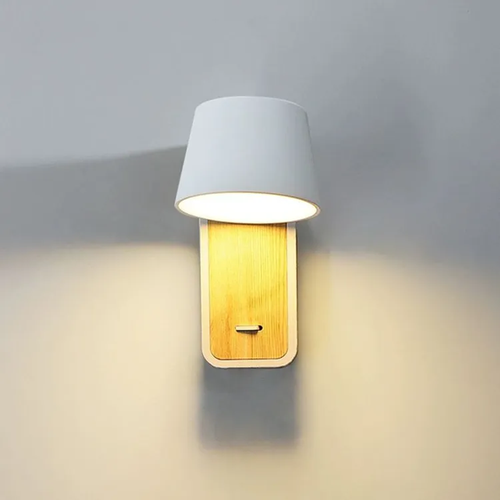 Настенный светильник，Osairous，659253, Лампочка может вращаться, белый, теплый свет, 3 Вт