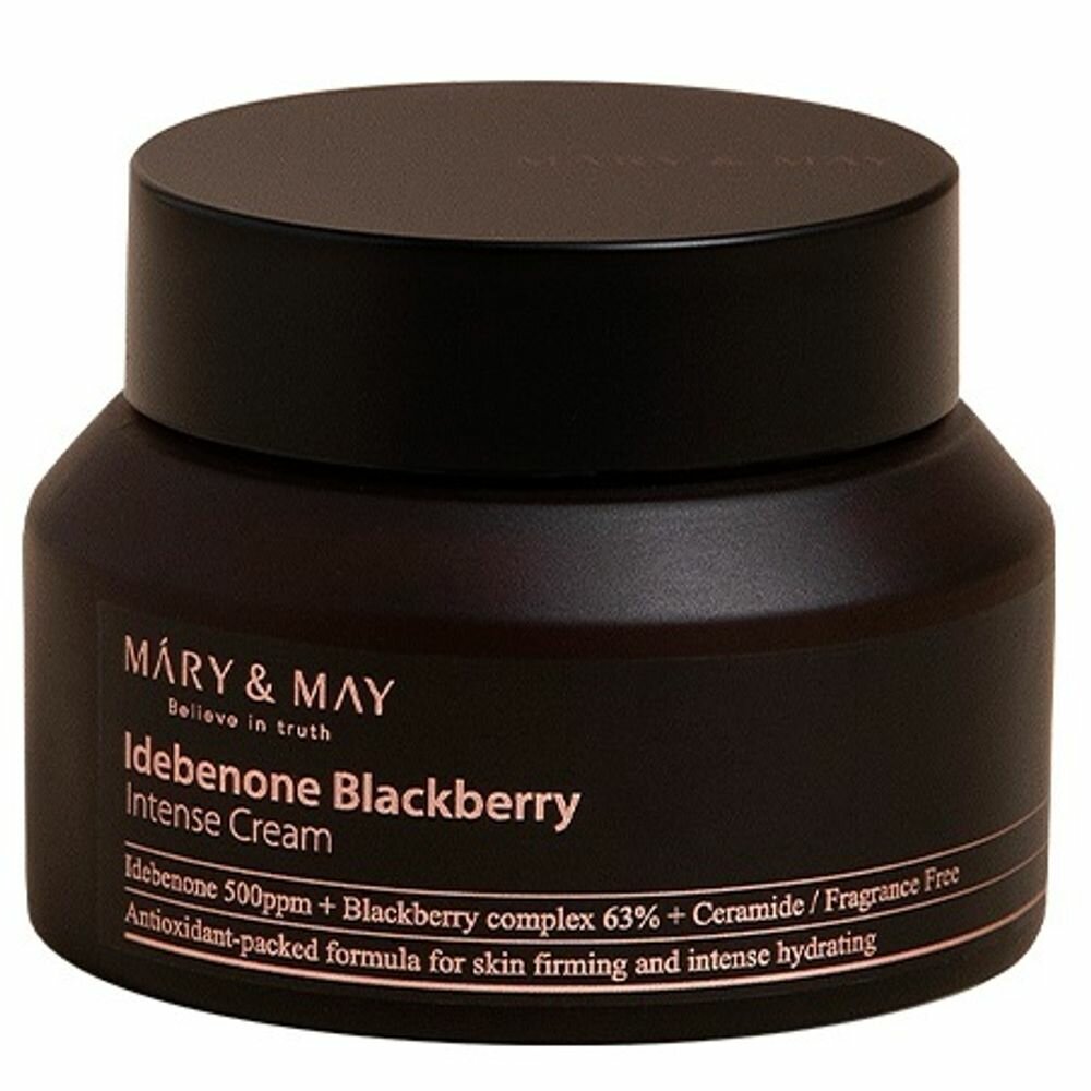 Крем для лица с идебеноном и ежевичным комплексом | Mary&May Idebenone Blackberry Intense Cream 70g