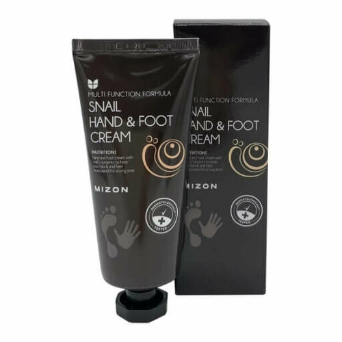 Крем для рук и ног с муцином улитки SNAIL HAND & FOOT CREAM 100 мл. MIZON