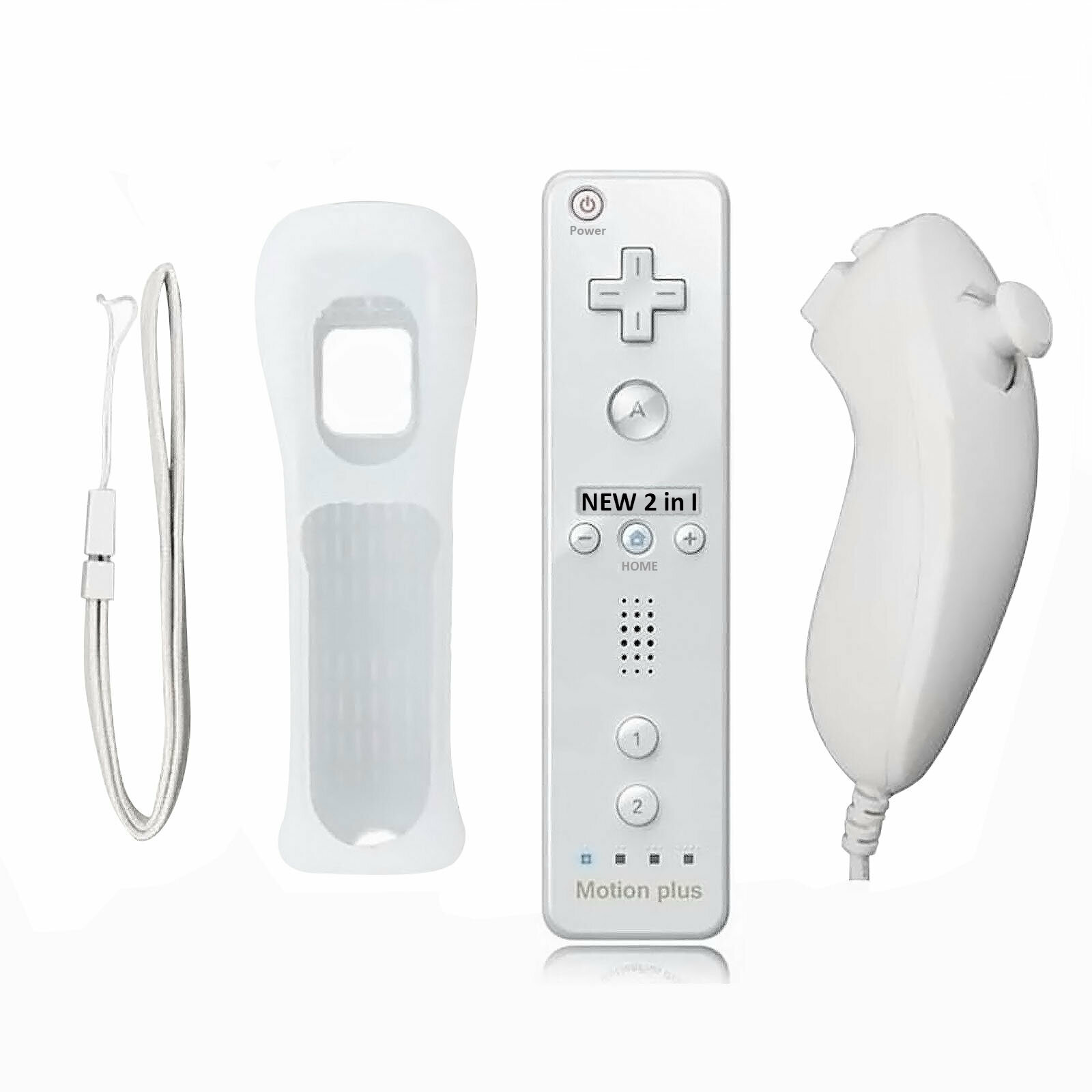 Комплект геймпадов Remote Plus Bluetooth + Nunchuk для консоли Wii/WiiU
