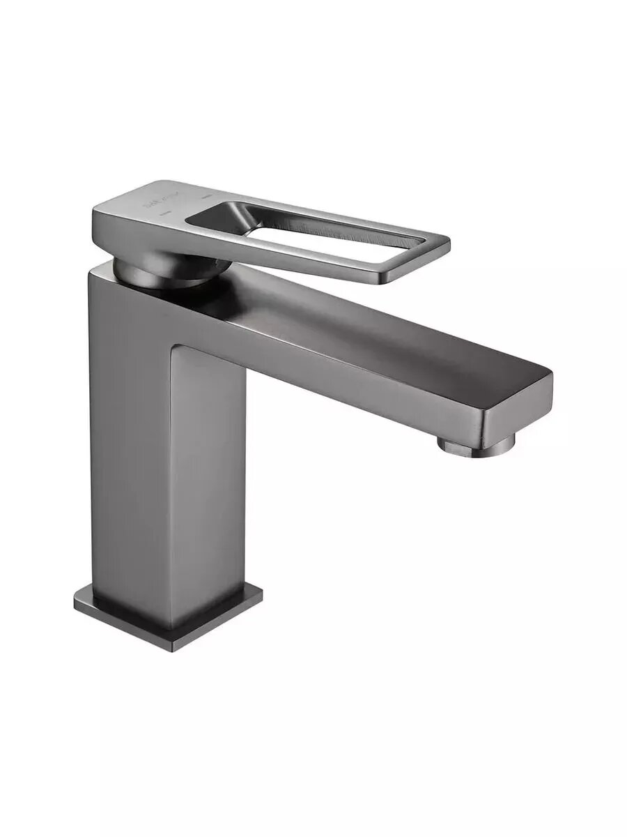 Смеситель для раковины S6801T оружейная сталь