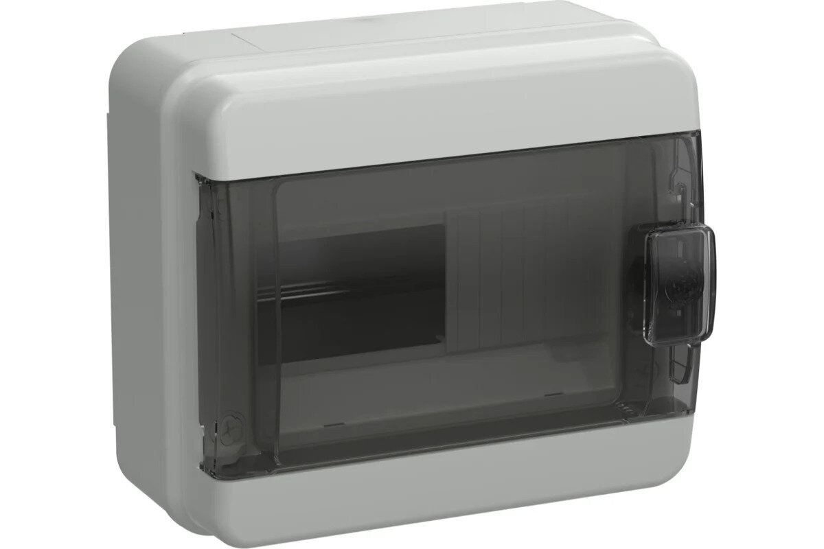 Корпус пластиковый IEK TEKFOR КМПн-8 IP65 черная прозрачная дверь